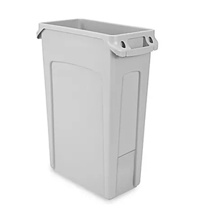lot 84 image: Rubbermaid� Slim Jim� Trash Can - 23 Gallon, Gray