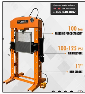 lot 2452 image: Landhonor 100 TON CAPACITY Hydraulic Press  LHR-SP100