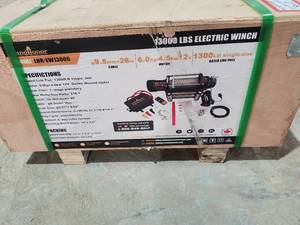 lot 2745 image: Landhonor 13000 lbs Electric Winch  LHR-EW13000