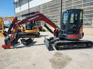 lot 34 image: 2022 Yanmar VIO50-6A Mini Excavator  Cab  Aux Hydraulics  Steel Tracks