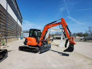 lot 37 image: 2020 Kubota U55-4 Mini Excavator  1,534 Hours  Cab  Breaker  Steel Tracks