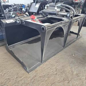 lot 10651 image: UNUSED MINI Skid Steer Hydraulic Plate Grapple Bucket