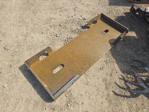 lot 106710 image: Unused Industrial Skid Steer Equipment Mounting Plate  Standard Size