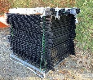 lot 106731 image: Fencing Panel Lot  Model FEN45  (20) Panels w Posts  6 x 5  Damage See Photos