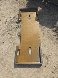 lot 106828 image: Unused Industrial Skid Steer Equipment Mounting Plate  Standard Size
