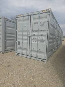 lot 106954 image: One Way Use 40ft Storage Container with 4 Door Side Access  DFCU1691995