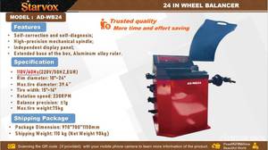 lot 16038 image: StarVox 24 Wheel Balancer  AD-WB24