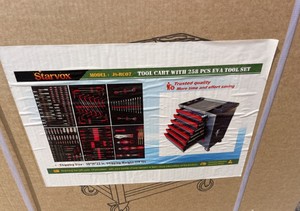 lot 16117 image: StarVox 258 Piece Tool Trolley  JS-RC07