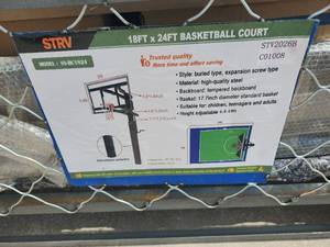 lot 16132 image: StarVox 18FT x 24FT Basketball Court  SV-BC1824