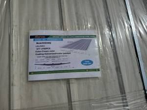 lot 16136 image: Starvox 150pcs 10 FT Long Corrugated Steel Panel (White)  S3048Q