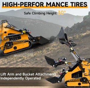 lot 106979 image: Mini Skid Steer Loader  Model CK360T  420cc  Tracked  Yellow Machine