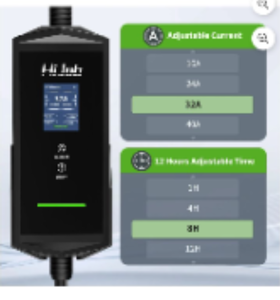 lot 30816 image: HiJob Portable Electric Vehicle Charger, Fast Charge