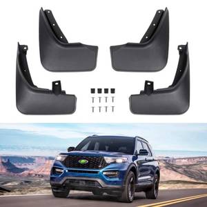 lot 1121 image: Autorder Mud Flpas Splash Guards for Ford Explorer 2020-2025 2026 Accessories Mudflap Fender Flares Front and Rear Mud Guard Set 4PCS
