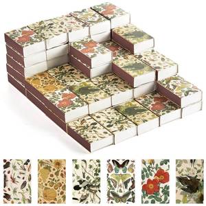 lot 1216 image: 40PCS Blank Matches Containers 2.24 x 1.42 x 0.59 inches Vintage Storage Match Boxes DIY Match Holder with Double-Sided Stickers for Wedding Bridal Baby Shower Party Favor(No Matches)
