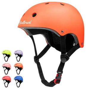 lot 1250 image: Besttravel Kids Helmet, Toddler Adjustable Toddler Bike Helmet Ages 3-8 Years Old Boys Girls Multi-Sports Safety (Orange)