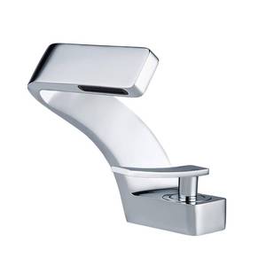 lot 1273 image: becola Chrome Bathroom Sink Faucet, Single Hole Faucet for Bathroom Sink, Solid Brass Single Handle Lavatory Vanity Sink Faucet with Two US Standard 38 Hoses