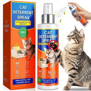 lot 1288 image: Jilca Cat Deterrent Spray for Indoor and Outdoor, Anti Marking Deterrent for Sofas or Carpet, Cat Scratch Deterrent for Furniture Protection with Natural Ingredients, 5.07 Fl Oz