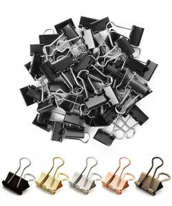 lot 1326 image: Mr. Pen- Small Binder Clips, 50 pcs, 0.75, Small Size, Black Metal Binder Paper Clips, Paper Clamps for Office Supplies, Home, School, Business, Document Organizing