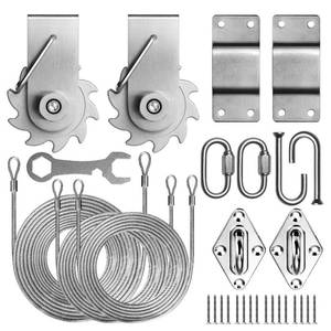 lot 1327 image: ColourTree Hardware Kit Winch Set for RectangleSquare Sun Shade Sails Canopy, Easy-Tensioning, 316 Military-Grade Stainless Steel(Winch  Hardware Kit  Cables)