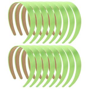 lot 1337 image: Ondder 16 Pack Green Satin Headbands for Women Girls Hair Accessories for Girls Plain Headbands for Women Non Slip DIY Craft Hair Accessories