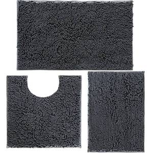 lot 1353 image: Bathroom Rugs Set Non Slip 3 Piece Bath Mat Washable Chenille Bath Rugs with PVC Backing Bath Carpet,Absorbent Bathroom Mats with Toilet Rug,Bath Mats for Bathroom,Bedroom, Kitchen,Tub,Home Decor