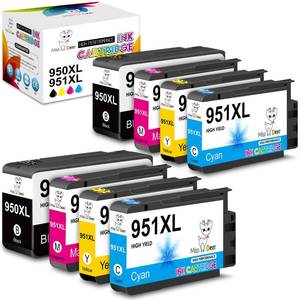 lot 1387 image: Miss Deer 950 951 Ink Cartridges Combo Pack, Compatible Ink Cartridges Replacement for HP 950 951XL,Work for HP Officejet Pro 8610 8600 8620 8630 8640 8100 8615 251dw 271dw 276dw