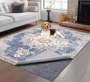 lot 1011 image: Non-Slip Rug Pads 8 x 10 ft, 100% Waterproof Extra Large Area Rugs Non Skid Rug Pad for All Floors and Finishes Durable Hardwood Floor Protective Felt Keeps Rugs in Place, Safe and Secure