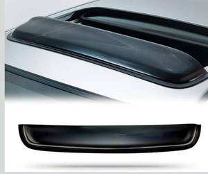 lot 1015 image: 42.5IN. Universal Thickness Dark Smoke Tint Top Sun Roof Rain Snow Guard Window Sunroof Moonroof Wind Deflector