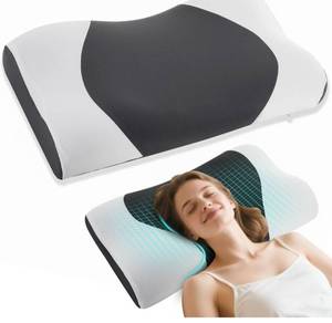 lot 1048 image: Cloud Align Pillow, Ergonomic Zero-Pressure Soft Memory Foam Pillow for Neck Pain Relief, Neutral Alignment for Side & Back Sleepers, Gently Provides Cervical Support, Washable Pillowcase