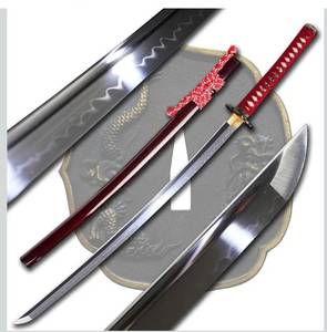ShadowDancer Handmade Full Tang Katana Sword - Authentic T10/1095 Steel Blade with Real Hamon,Not L6 Clay Temper, and Sharp Edge - Perfect for Iaido, Martial Arts Practitioners Retail:$219