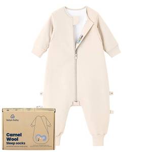 lot 3000 image: kaiya baby Unisex Toddler Sleep Sack with Feet 1.0 Tog Split Legs Sleep Sack 3T-4T, Sleep Bag Walker, Gifts for Boys & Girls, Cream - Retail $60
