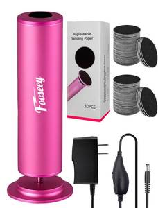 lot 3015 image: Electric Foot File Tool - Callus Remover for Feet, Professional Pedicure Machine with 60pcs Sandpaper Discs, Adjustable Speed Foot Files for Deadskin, Dry and Cracked Feet - Retail $38