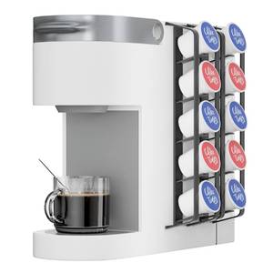lot 3023 image: KES Coffee Pod Holder for Keurig, Side Mount Coffee Pod Holder Adhesive, Sturdy Metal K Cup Organizer and Storage, Matte Black, 2 PackFor 10 K Cups, KCPH500-BK-P2 - Retail $13