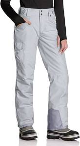 lot 3034 image: TSLA Womens Winter Snow Pants, Waterproof Insulated Ski Pants, Ripstop Snowboard Bottoms, Cargo Snow Pants Steel, X-Large -