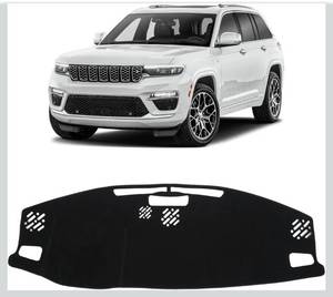 lot 3069 image: KUST Black Dash Cover for Jeep Grand Cherokee 4XE 2022-2025 2026 Non-Slip Dashboard Cover Interior Accessories for Jeep Grand Cherokee 4XE Custom Fit Dashboard Mat Sunshade Windshield No Glare