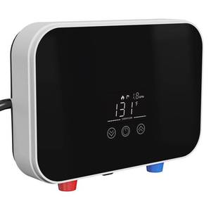 lot 3074 image: Kweetle Tankless Water Heater Electric, 6000W 110V Instant Hot Water Heater with Digital Display Self-modulating, Overheating Protection for Demand - Retail $80