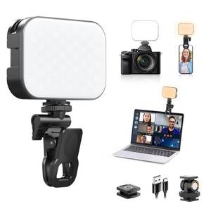 lot 3090 image: ULANZI VL100X Selfie Light, LED Video Camera Light, Portable Clip on Light Panel for CameraPhoneLaptopTabletComputer, 2000mAh, 2500-6500k Rechargeable Fill Light for PictureTikTokMakeupVlog - Retail $20
