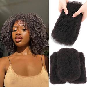 lot 3134 image: Afro Kinkys Bulk Human Hair 12 Inch 3 Bundles 90 Gram Afro Kinky-Curly Human Hair Bulk for Twist Dreadlock Extensions Locs Repair Locs Afro kinkyhair For Braiding Twist Braids Afro Human Hai - Retail $38