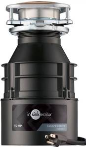 InSinkErator Badger 5 Garbage Disposal with Power Cord, Standard Series 1/2 HP Continuous Feed Food Waste Disposer