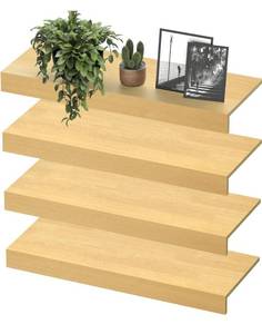 lot 2863 image: Wooden Wire Shelf Covers for Pantry &amp Closet Wire Rack Covers for Shelves, Durable Wood Shelf Covers for Kitchen, Laundry Room, Storage Organization(Yellow Oak,24in16in)