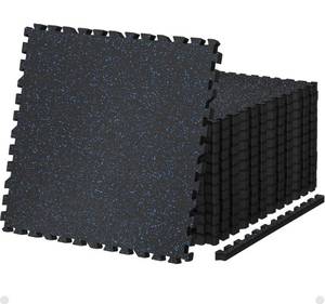 lot 2880 image: AIRHOP 0.79in Thick 24 Sq Ft Exercise Equipment Mats, 6 Tiles Upgraded Rubber Top with High Density EVA Foam, Large Interlocking Puzzle Gym Flooring