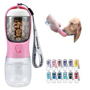 lot 3159 image: Cibaabo Dog Water Bottle with Food Container, Travel Puppy Water Bowl, Portable Pet Dispenser, Girl Dog Accessories Stuff Items Essentials Necessities for Yorkie Chihuahua Cat Walking and Hiking