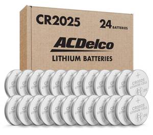 lot 3163 image: Powermax ACDelco 24-Count CR2025 Batteries, Lithium 3V Coin Cell Button Battery Pack for Watch and Small Electronics, 5 Year Shelf Life