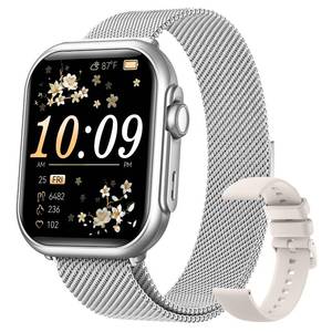 lot 3172 image: 1.83 HD Smart Watch, 30 Days Battery Life, SleepHeart RateSpO2Blood Pressure Monitor, CallsMessagesNotifications, 5ATM 110 Sports Modes Fitness Tracker Watch, for Women & Men Android & iPhone