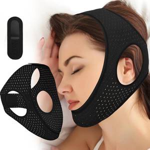 lot 3177 image: Chin Strap for Sleeping, Effective Anti Snoring Devices, Airflow Jaw Strap for Sleep Apnea Breathable and Comfortable, Adjustable Anti Snoring Chin Strap for Men and Women-0309