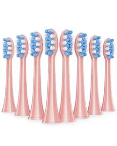 lot 3210 image: Onlyone Replacement Toothbrush Heads, Compatible with Philips Sonicare Click-on Handles, and AquaSonic Electric Toothbrush, Soft Electric Toothbrush Heads Refills, Pink, 8 Pack