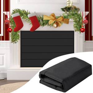 lot 3259 image: Fireplace Cover, Magnetic Fireplace Blocker Blanket Stops Heat Loss, Indoor Fireplace Draft Stopper Save Energy, Magnetic Fireplace Draft Cover for Iron Fireplace Frame (36x30)