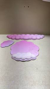 lot 321 image: Pink Cloud Wall Art Set