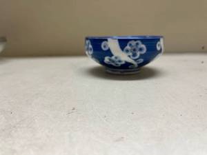 lot 370 image: Blue and White Cherry Blossom Rice Bowl