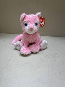 lot 397 image: Ty Beanie Baby Carnation Pink Cat 2002